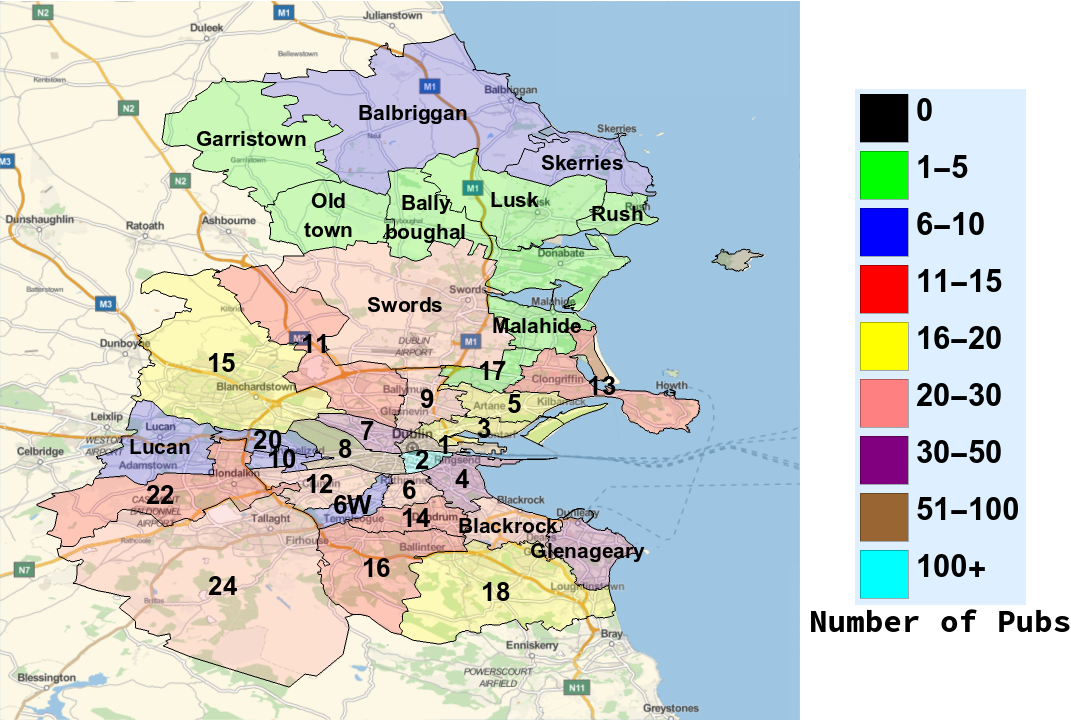 Map Of Dublin Numbers Guindex